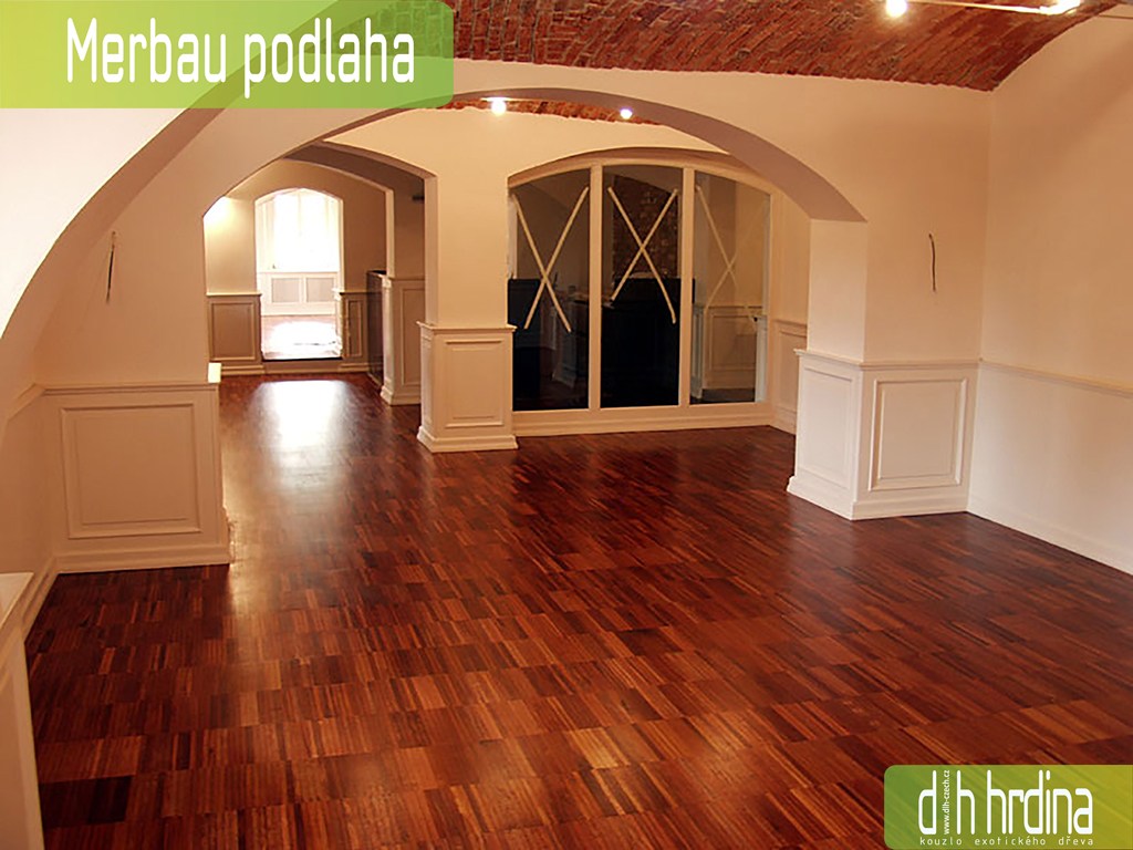 průmyslová mozaika merbau